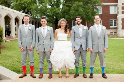 Bridal Party Socks Groomsment Photo Ideas