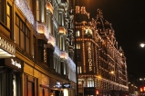 Harrods London at Night at Christmas